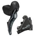 DISC BRAKE ASSEMBLED SET/J-KIT DIRECT, ST-4725(L), BR-4770(F) FOR 160MM ROTOR, RESIN(W/FIN), 1000MM HOSE(SM-BH90 BLACK)