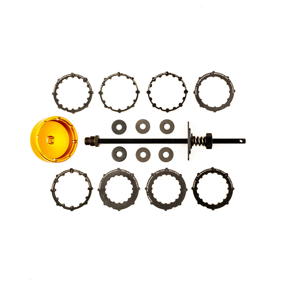 Pedros, Pro BB Socket, Bottom Bracket Tool, Shimano 16x44, Shimano 16x41, Shimano 16x39, BSA30/DUB 12x46, T47 16x52, T47 12x52, T47 16x48.5, & Prax. 12x49, Set