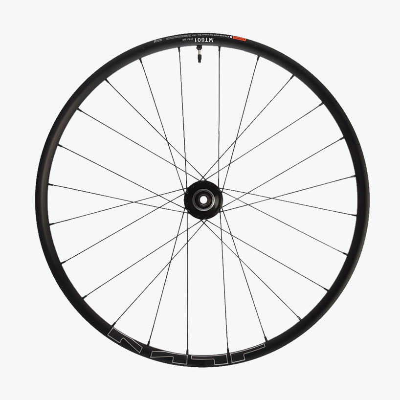 WHEEL, WH-MT601-27.5, F&R 24H, FOR 12S, F:15/R:12MM E-THRU, TUBELESS, OLD:100/142MM, BLACK, W/TUBELESS TAPE, FOR CL DISC