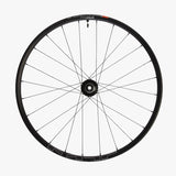 WHEEL, WH-MT601-27.5, FRONT, RIM 27.5, 24H, F:15MM E-THRU, TUBELESS, OLD:100MM, BLACK, W/TUBELESS TAPE, FOR CL DISC