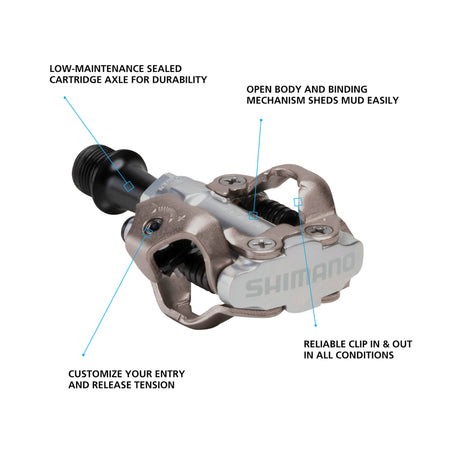 PEDAL, PD-M540 SPD PEDAL, W/CLEAT (SM-SH51), SILVER