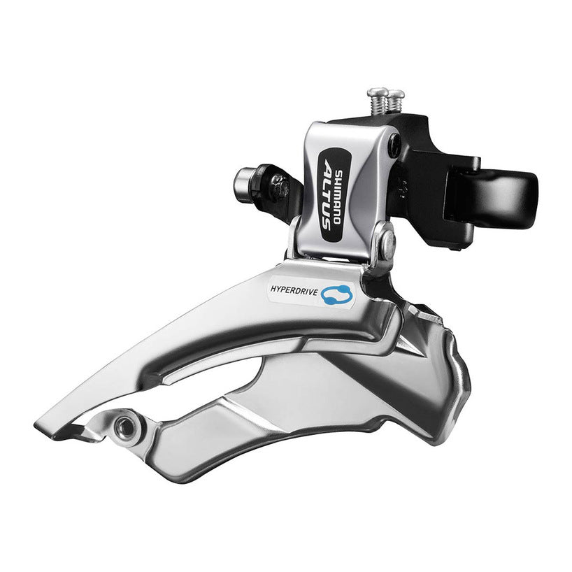 FRONT DERAILLEUR, FD-M313, ALTUS, DOWN-SWING,DUAL-PULL FOR REAR 7/8-SPD, BANDTYPE 34.9M(W/31.8 & 28.6MM ADAPTER), FOR42/48T, CS-ANGLE:66-69