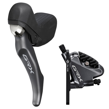 DISC BRAKE ASSEMBLED SET/J-KIT, GRX, ST-RX810-LA DROPPER LEVER (NO SHIFT), BR-RX810(F), RESIN(W/FIN), SM-BH90 BLACK
