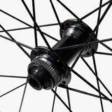 WHEEL, WH-RX180-700C, F&R:24H, FOR 12S, OLD:100/142MM, F/R:12MM E-THRU, TUBELESS, W/TL TAPE, FOR CL DISC, MICRO SPLINE