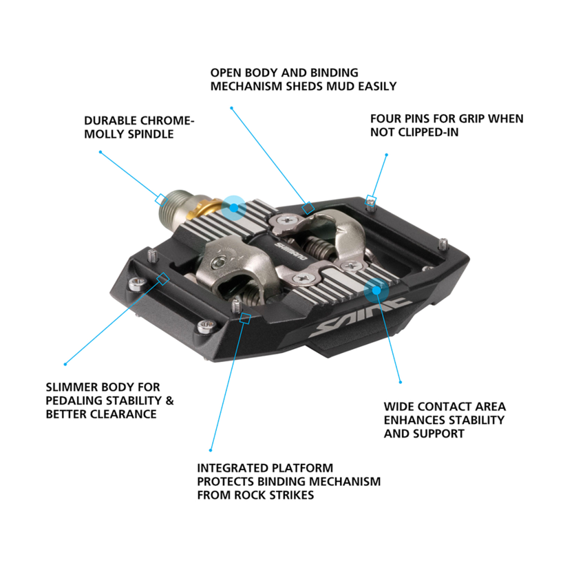 PEDAL, PD-M821, SAINT, SPD PEDAL, W/CLEAT (SM-SH51)