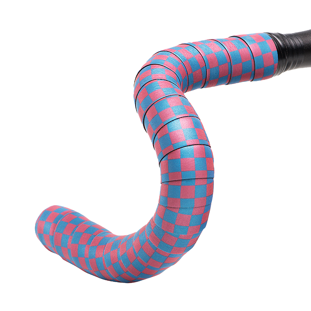 (BT-REFBLPK) Reflective Bar Tape - Blue/Pink Checkered