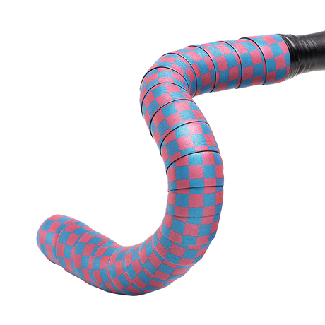 (BT-REFBLPK) Reflective Bar Tape - Blue/Pink Checkered
