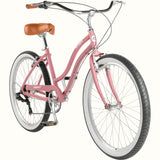 Chatham Plus Aluminum Beach Cruiser Bike - Step Through 7 Speed