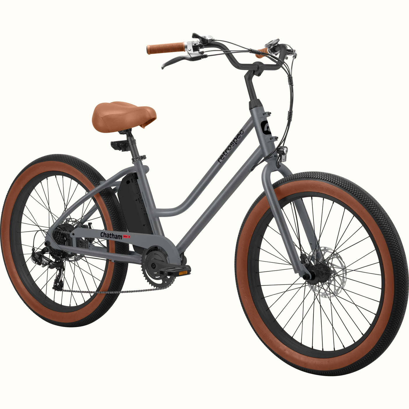 Chatham Rev 3 Beach Cruiser Electric Bike - Step Through