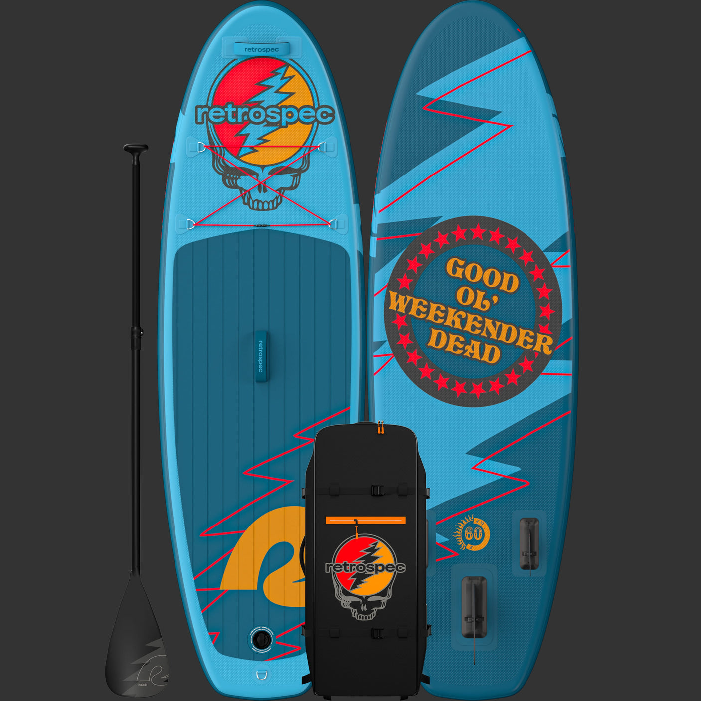 Grateful Dead Weekender Nano Kids Inflatable Stand Up Paddle Board 8’
