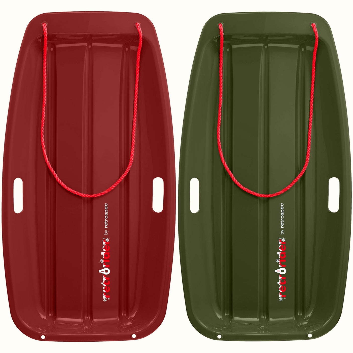 Retrorider Toboggan Snow Sled - 35”/48”