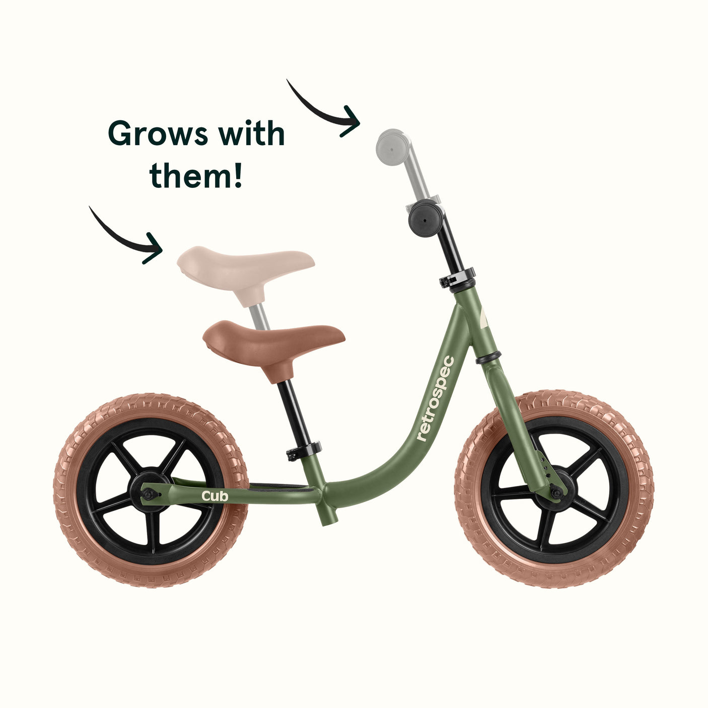Cub 12" Kids Balance Bike (18 mos-4 yrs)