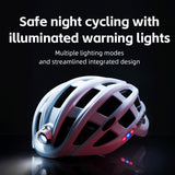 ROCKBROS Cycling Light Helmet 3Modes Bike Ultralight Helmet Electric USB