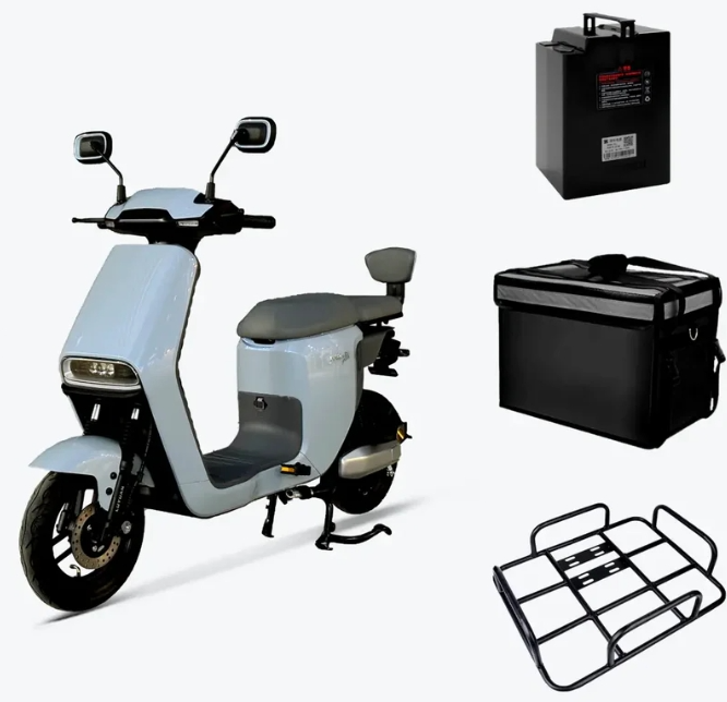 HMP Delivery Moped style Class 2 E-bike Combo