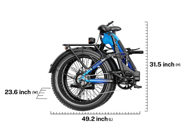 Heybike Horizon 24" Fat Tire Full Suspension Folding