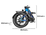 Heybike Horizon 24" Fat Tire Full Suspension Folding