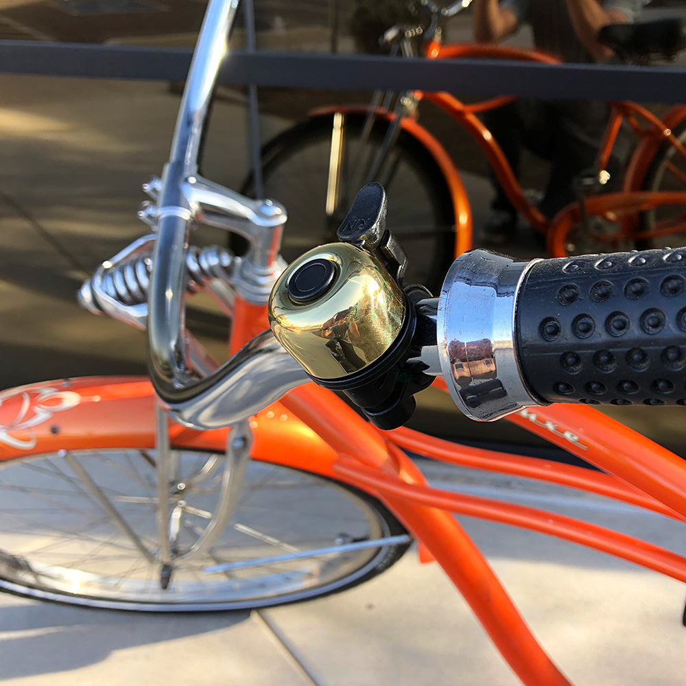 (BLB-101) Brass-Single Strike Handlebar Bell