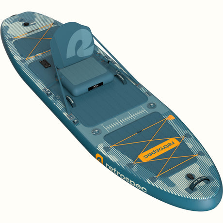 June Inflatable Fishing Paddle Board Kayak Hybrid 11’6”