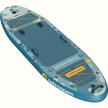 June Nano Kids Inflatable Fishing Paddle Board Kayak Hybrid 9'6"