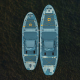 June Nano Kids Inflatable Fishing Paddle Board Kayak Hybrid 9'6"