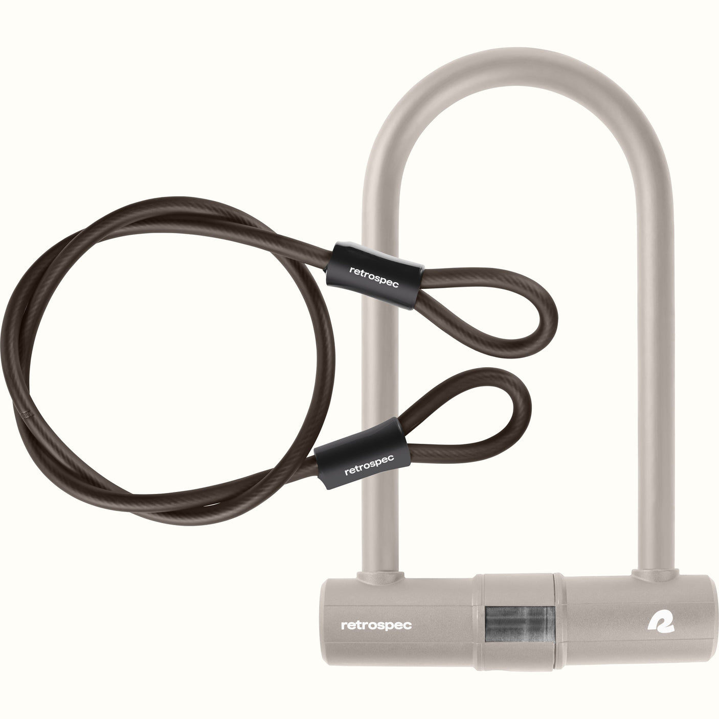 Lookout U-Lock Bike Lock With Cable - 14mm