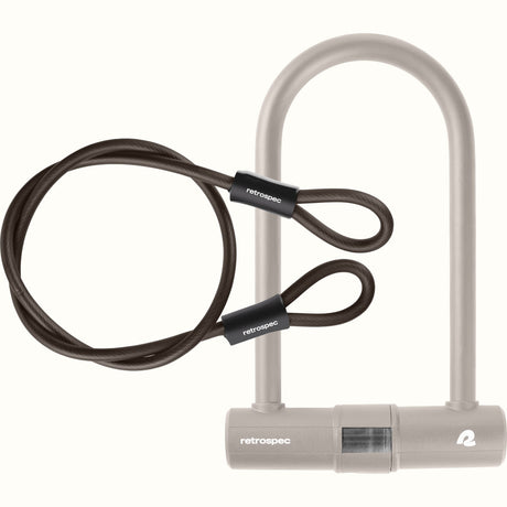 Lookout U-Lock Bike Lock With Cable - 14mm