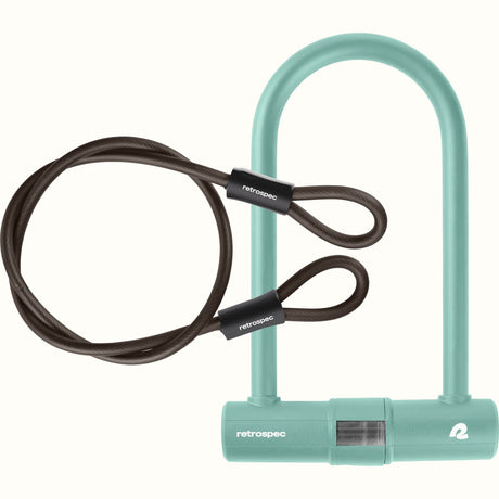 Lookout U-Lock Bike Lock With Cable - 14mm