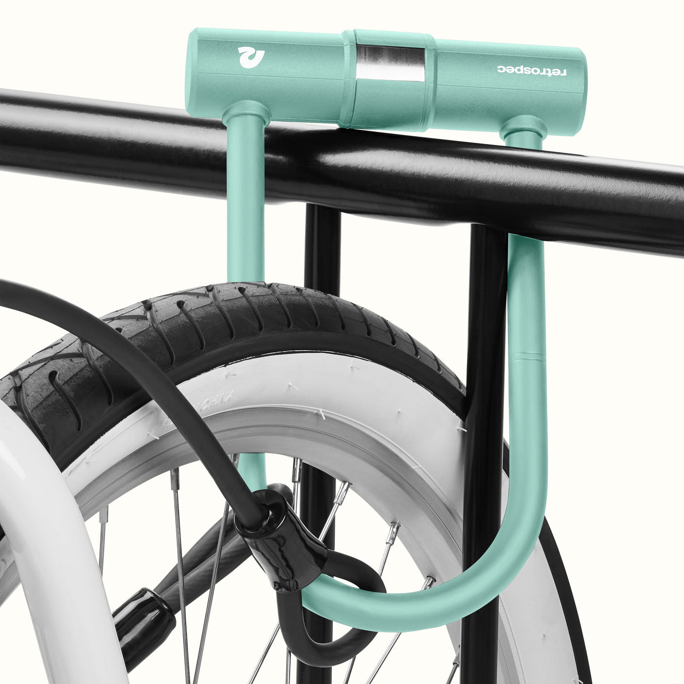Lookout U-Lock Bike Lock With Cable - 14mm