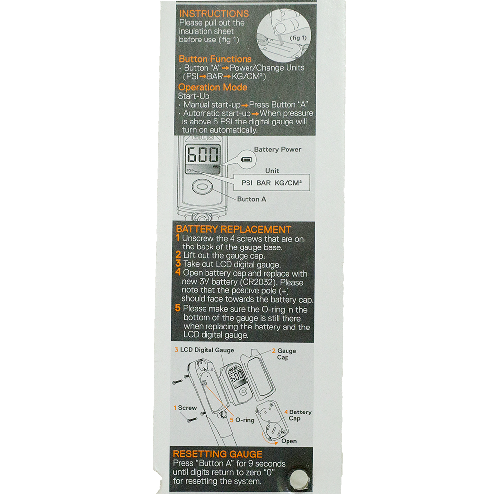(MPD-1) Digital Shock & Tire Pump