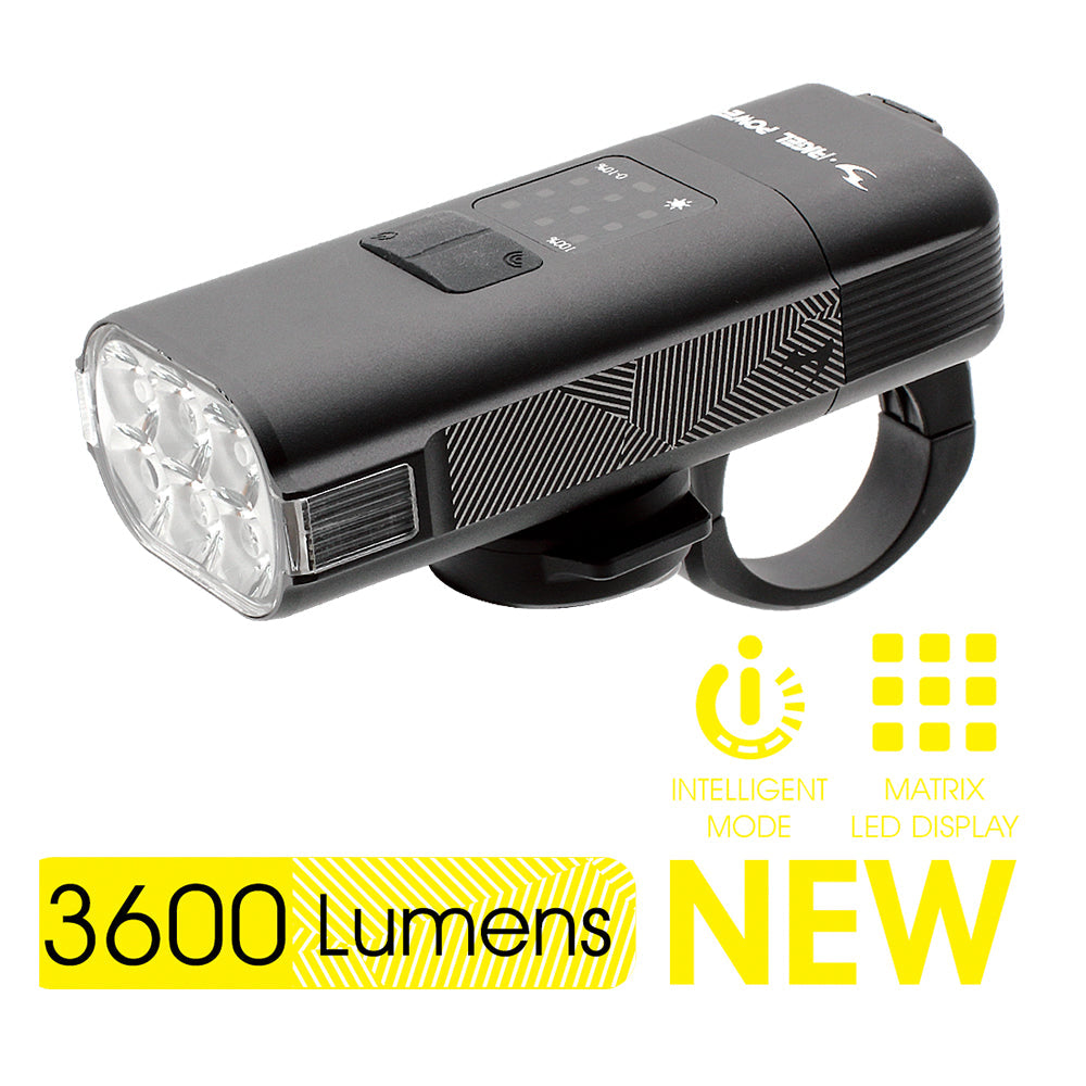 MOON RIGEL POWER BLACK 3600LM HEADLIGHT (85106)