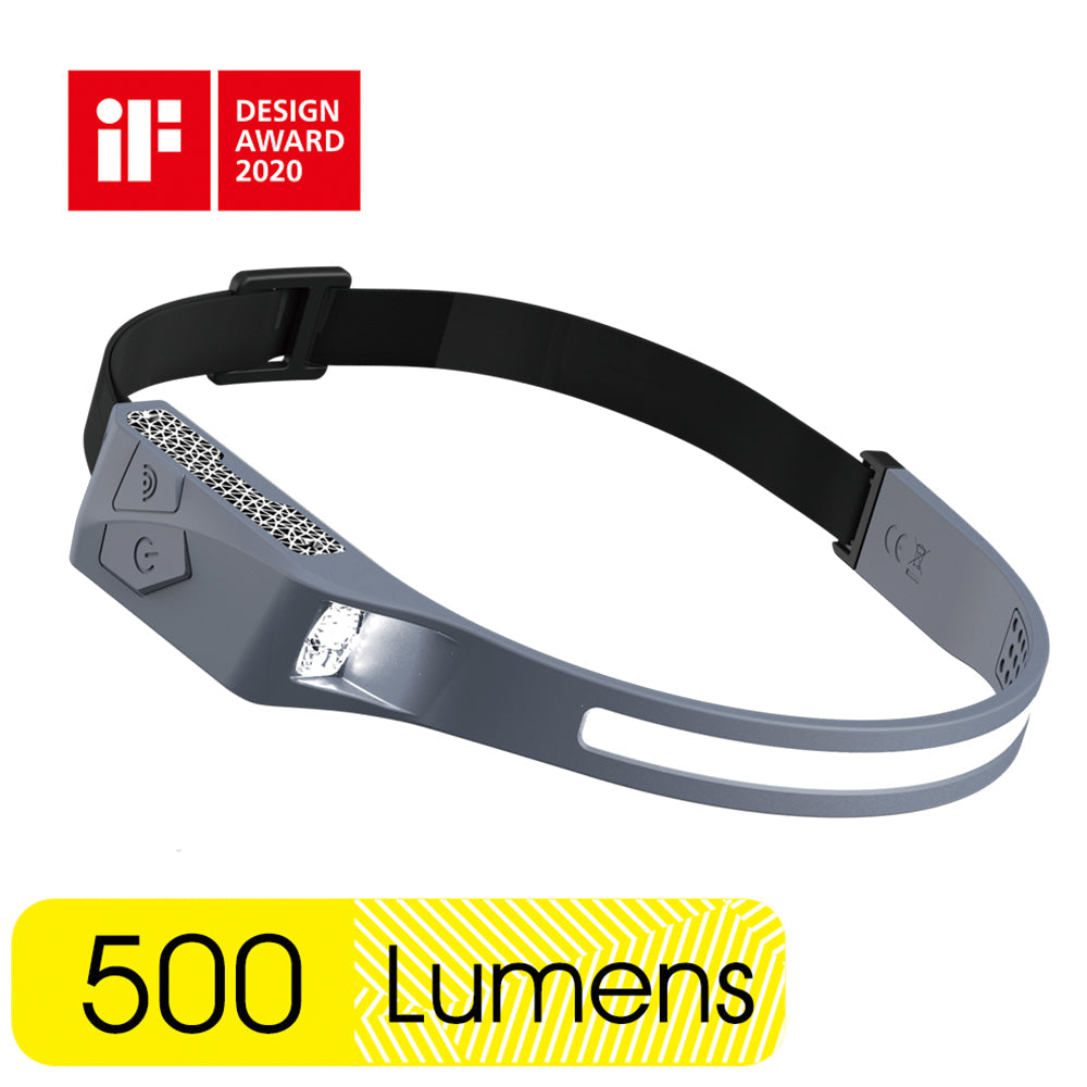 U PRO-C4 RAIN CLOUD GREY 500LM SILICONE HEADBAND LIGHT (84505)