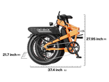 Heybike Mars 2.0 750/1000W --Upgraded 20" x 4" fat tire ebike with folding design