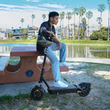 OKAI NEON Ultra ES40 Electric Scooter for Adults, 43 Mile Range, 500W Motor, Hydraulic Suspension
