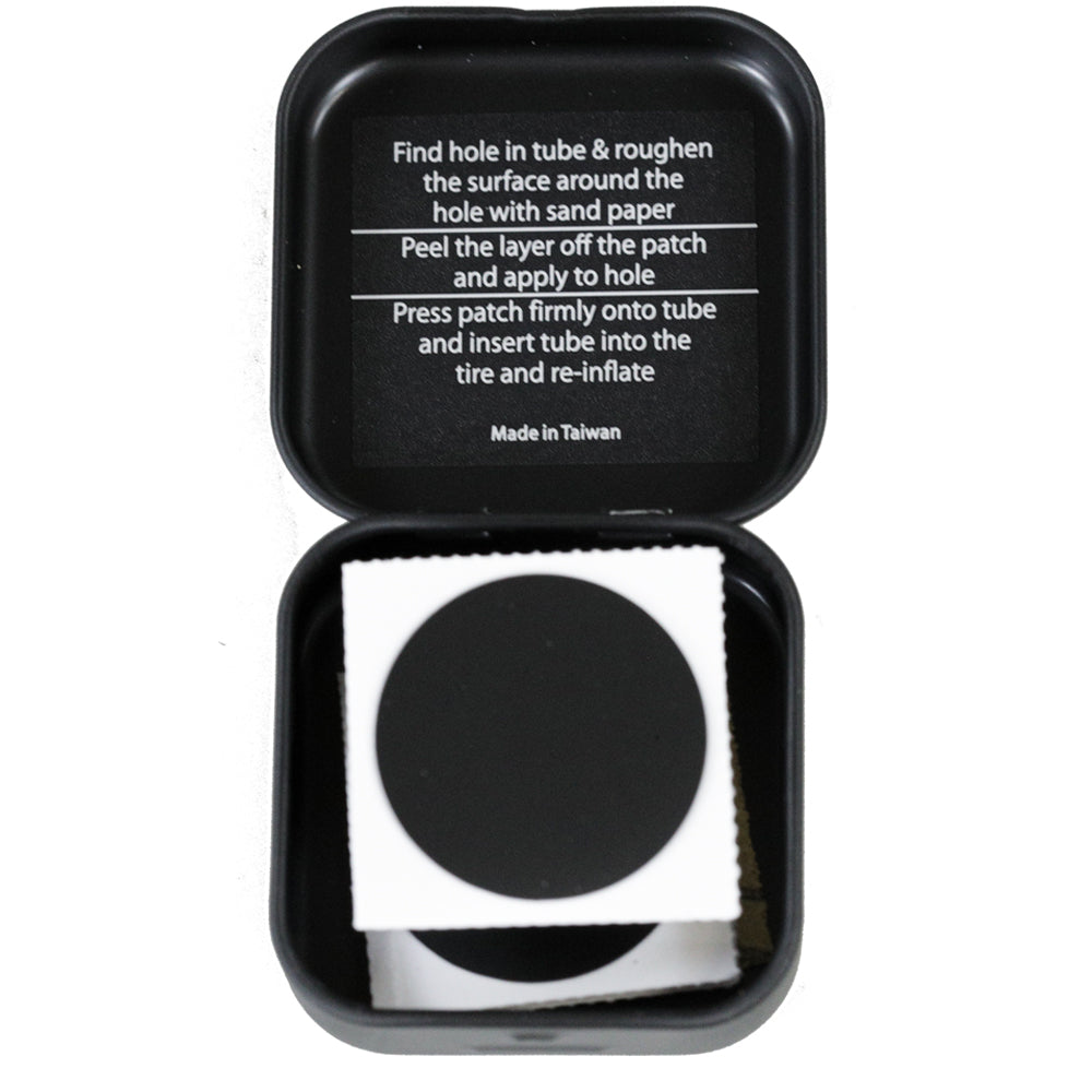 (PTCH-1) Glueless Patch Kits W / Steel Case - 10 Packs of 6 patches & Sandpaper
