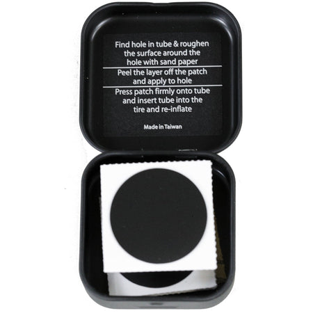 (PTCH-1) Glueless Patch Kits W / Steel Case - 10 Packs of 6 patches & Sandpaper