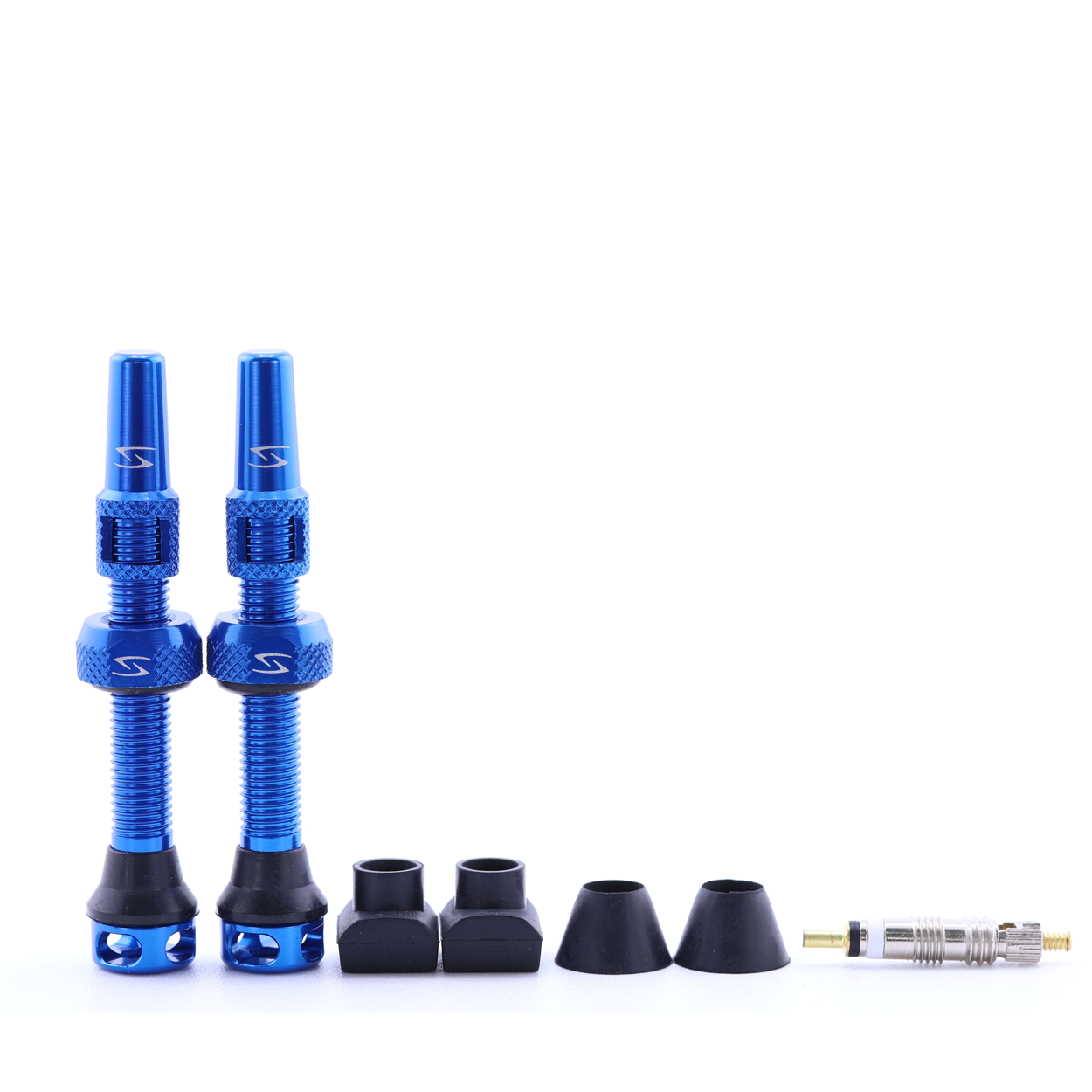 (PV-44/60) High-Flow Tubeless Presta Valve Set - 44mm - 60mm