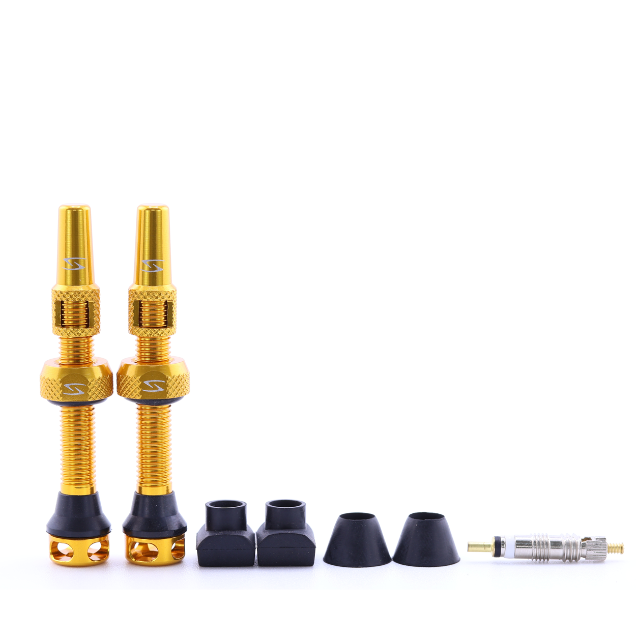 (PV-44/60) High-Flow Tubeless Presta Valve Set - 44mm - 60mm