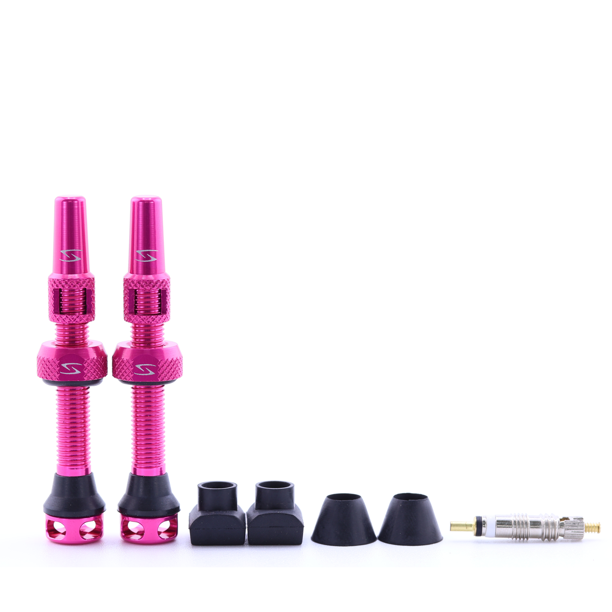 (PV-44/60) High-Flow Tubeless Presta Valve Set - 44mm - 60mm
