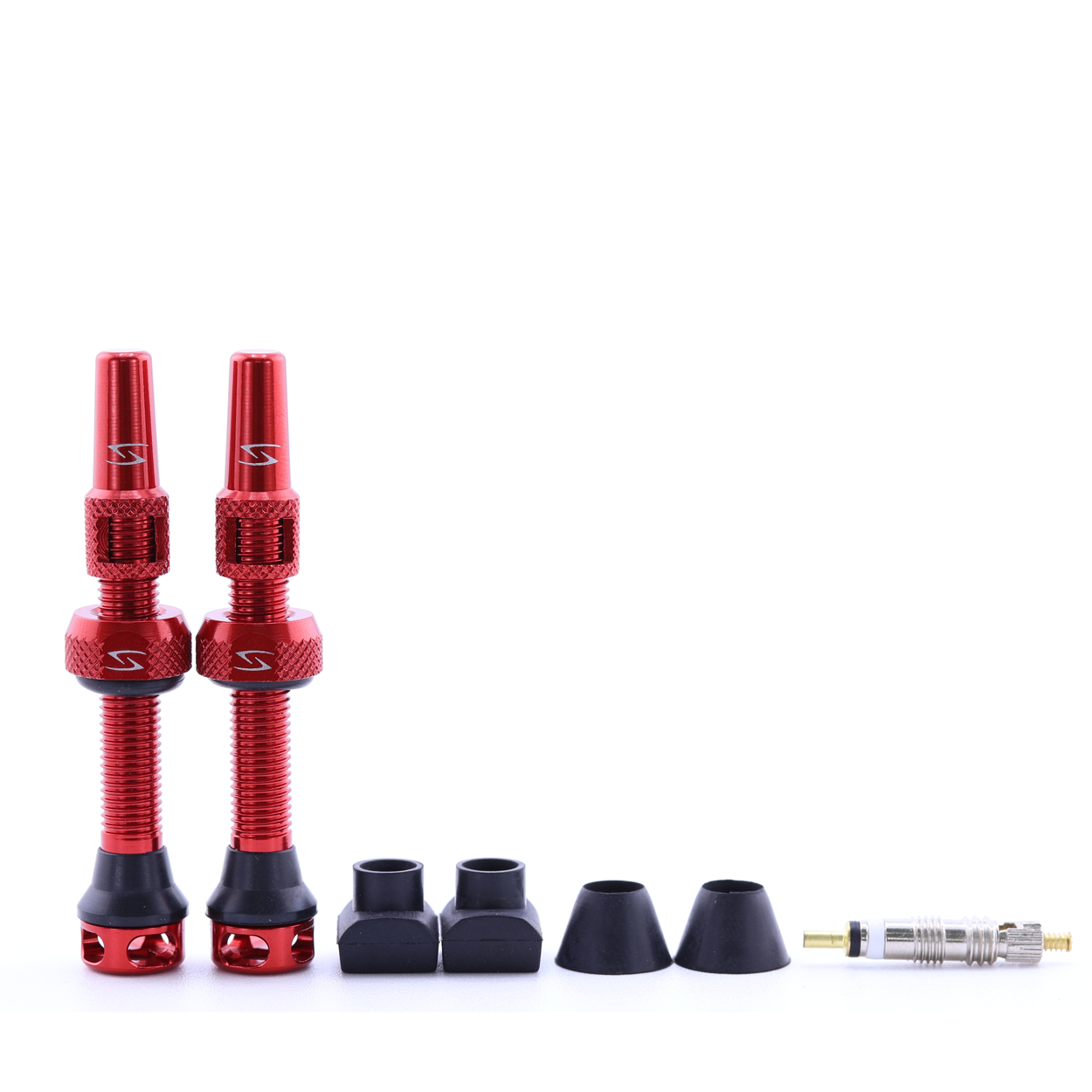 (PV-44/60) High-Flow Tubeless Presta Valve Set - 44mm - 60mm