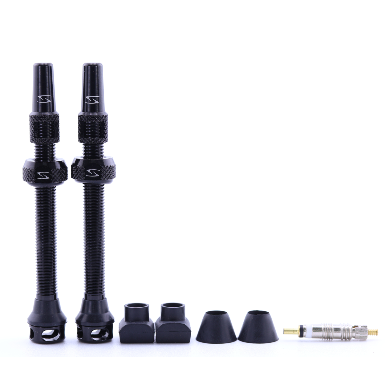 (PV-44/60) High-Flow Tubeless Presta Valve Set - 44mm - 60mm