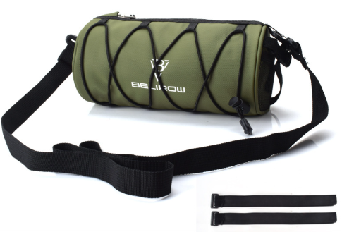 Bike Handlebar Bag  Lightweight 4 Mounting Ways on Frame/Seat | Side Mesh,3-Point Install,for Road &amp; MTB,Shoulder Strap