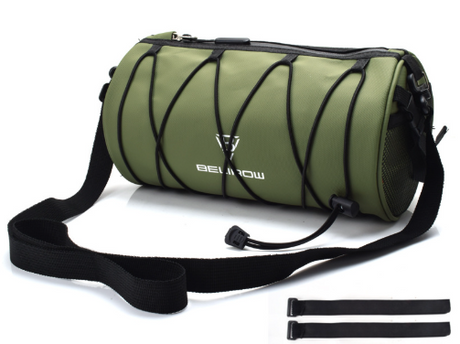 Bike Handlebar Bag  Lightweight 4 Mounting Ways on Frame/Seat | Side Mesh,3-Point Install,for Road &amp; MTB,Shoulder Strap