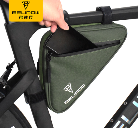 Bike Frame Storage Bag Waterproof Bicycles Triangle Pouch Top Tube Bike Bag Tool Accessories for Mountain Road Bike MTB