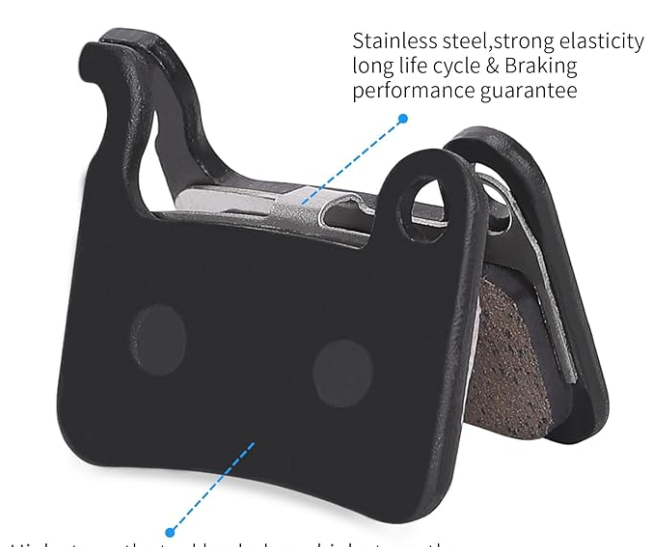 Bike Brake Pads, MTB Disc Brake Pads, Compatible for Shimano Brake Pads Deore XT XTR LX SLX M596 M595 Hone Alfine Saint