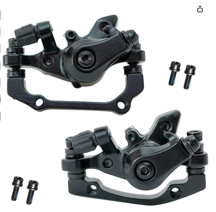 1 Pair Bike Mechanical Disc Brake,Universal Front and Rear Mechanical Disc Brake Calipers for Mountain Bikes,Folding Bikes,Road Bikes