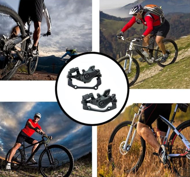 1 Pair Bike Mechanical Disc Brake,Universal Front and Rear Mechanical Disc Brake Calipers for Mountain Bikes,Folding Bikes,Road Bikes