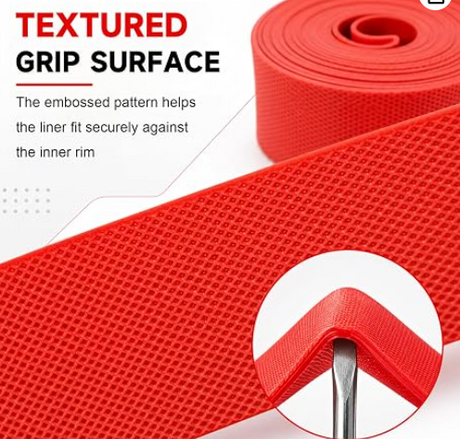 Bicycle Rim Liner Rim Tape Bike Rim Strip, High Pressure & Puncture Resistant Tire Liner for Inner Tube Protection, Fits Mountain & Road Bikes, PVC Rim Protector