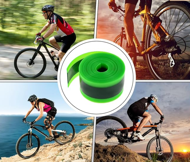 Fat Bike Tire Liners Compatible with 12-29", 700C Bicycle | TPU Flat and Puncture Protection, Inner Tube Bicycle Flat Protector, Total Length Per Roll: 7.54 FT