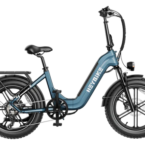 Heybike Ranger S Powerful Folding E-bike with Fat Tires for Versatile Usages-Blue