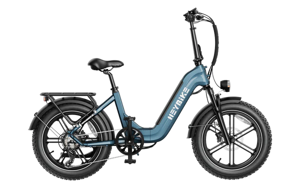 Heybike Ranger  S Powerful Folding E-bike with Fat Tires for Versatile Usages-Blue